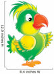 Funny Parrot Wall Decal