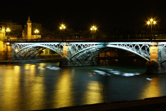 Puente de Isabel II de noche, Sevilla Wall Mural