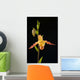 Orchid On Black Background Wall Mural