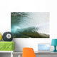 Hawaii, Long Blue Curl Of A Wave From Underwater Wall Mural
