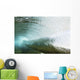 Hawaii, Long Blue Curl Of A Wave From Underwater Wall Mural