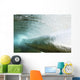 Hawaii, Long Blue Curl Of A Wave From Underwater Wall Mural
