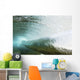 Hawaii, Long Blue Curl Of A Wave From Underwater Wall Mural