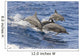 Hawaii, Spinner Dolphins Leap Into The Air At The Same Time Wall Mural