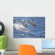 Hawaii, Spinner Dolphins Leap Into The Air At The Same Time Wall Mural
