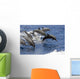 Hawaii, Seven Spinner Dolphin Leap Into The Air At The Same Time Wall Mural
