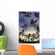 Coconut palm tree grove at Pu Wall Mural