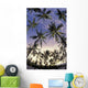 Coconut palm tree grove at Pu Wall Mural