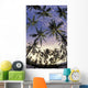 Coconut palm tree grove at Pu Wall Mural