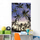 Coconut palm tree grove at Pu Wall Mural