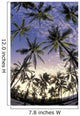 Coconut palm tree grove at Pu Wall Mural