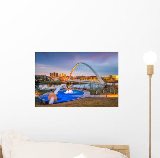 Des Moines Iowa Skyline City Scape Wall Decal