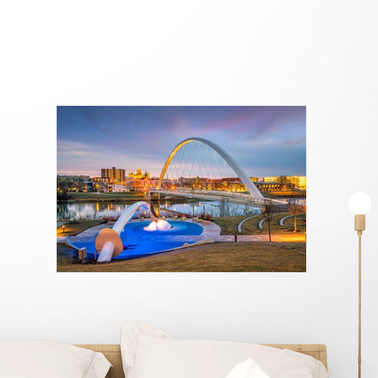 Des Moines Iowa Skyline City Scape Wall Decal
