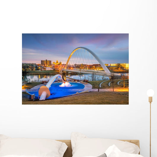 Des Moines Iowa Skyline City Scape Wall Decal