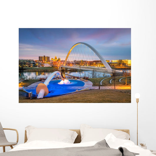 Des Moines Iowa Skyline City Scape Wall Decal