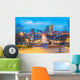 Des Moines Iowa Skyline Street Wall Decal