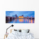 Des Moines Iowa Skyline Bridges over Water Wall Decal