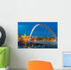 Des Moines Iowa Skyline Bridge Wall Decal