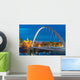 Des Moines Iowa Skyline Bridge Wall Decal