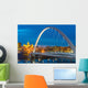 Des Moines Iowa Skyline Bridge Wall Decal