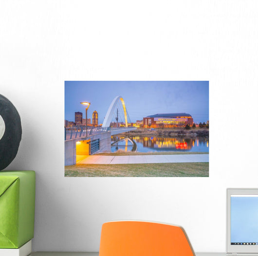 Des Moines Iowa Skyline Wall Decal