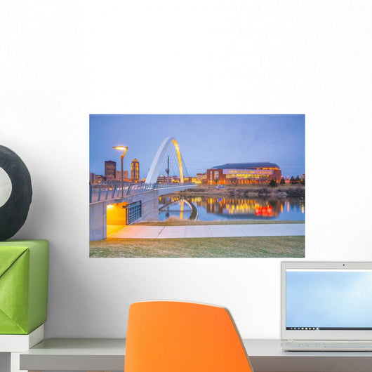 Des Moines Iowa Skyline Wall Decal