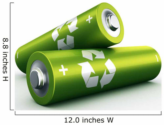 Green Battery Wall Decal