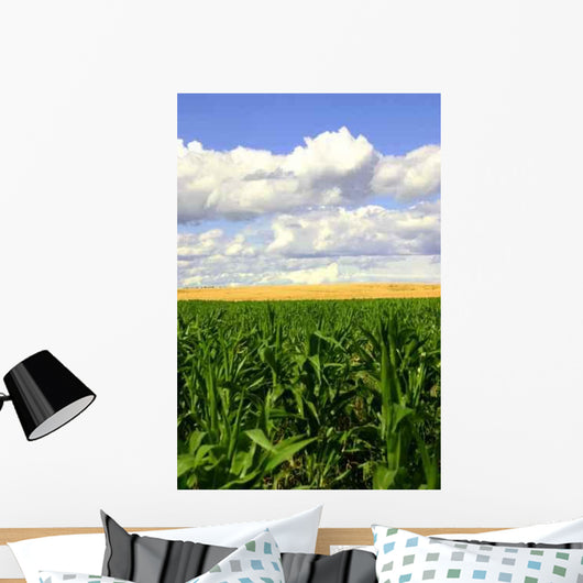 Green Corn and Wheat Wall Decal