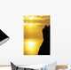 Golden Sunset Reflections On Ocean Wall Mural