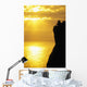 Golden Sunset Reflections On Ocean Wall Mural