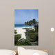 Barbados, Caribbean, Landscape of tropical white sand beach Wall Mural