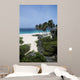 Barbados, Caribbean, Landscape of tropical white sand beach Wall Mural