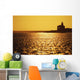 Coquille Lighthouse At Sunset Wall Mural