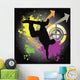 funky skateboarding Wall Mural