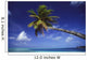 French Polynesia, Bora Bora, Palm Tree Hanging Over Turquoise Ocean Wall Mural