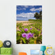 Green leafy vines with pink flowers on Keawakapu Beach Wall Mural