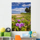 Green leafy vines with pink flowers on Keawakapu Beach Wall Mural