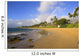USA, Hawaii, Maui, Rainbow over palm trees and Keawakapu Beach Wall Mural
