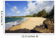 USA, Hawaii, Maui, View of empty Fleming Beach Wall Mural