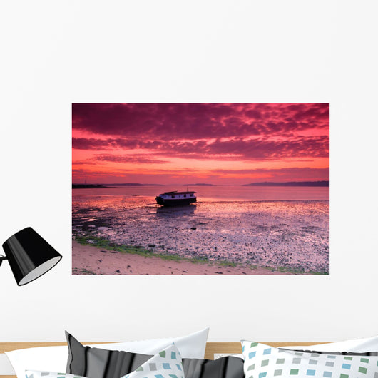 Lonely Boat Wall Mural