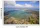 USA, Hawaii, Oahu, Aerial view of Kaneohe Bay Wall Mural