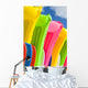 Close-Up View Of Colorful Plastic Rafts And Boogie Boards Wall Mural