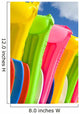 Close-Up View Of Colorful Plastic Rafts And Boogie Boards Wall Mural
