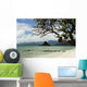 Sandy Beach With Tree Wall Mural