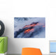 View of Pahoehoe lava flowing into Pacific Ocean Wall Mural