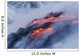 View of Pahoehoe lava flowing into Pacific Ocean Wall Mural