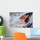 Pahoehoe Lava Flowing From Kilauea Into Frothy Pacific Ocean Wall Mural