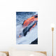 View of Pahoehoe lava flowing into Pacific Ocean Wall Mural