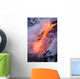 Pahoehoe Lava Flowing From Kilauea Into Steaming Pacific Ocean Wall Mural