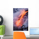 Pahoehoe Lava Flowing From Kilauea Into Steaming Pacific Ocean Wall Mural